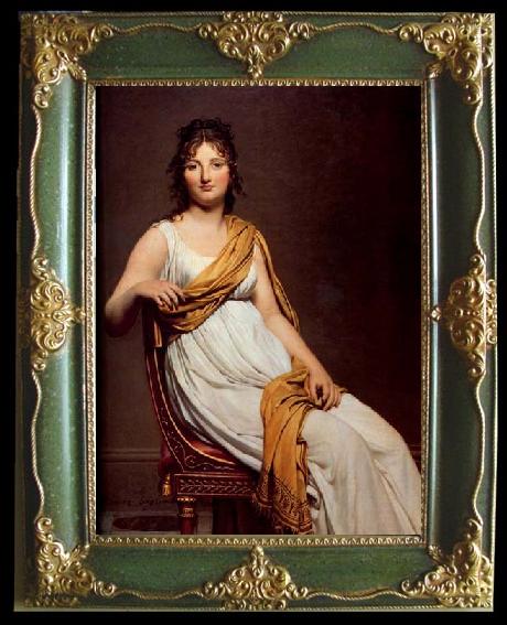 framed  Jacques-Louis  David Madame Raymond de Verninac, Ta119-4
